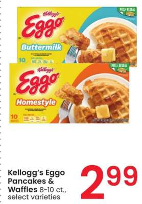 Kellogg's Eggo Pancakes & Waffles - 8-10 ct., select varieties
