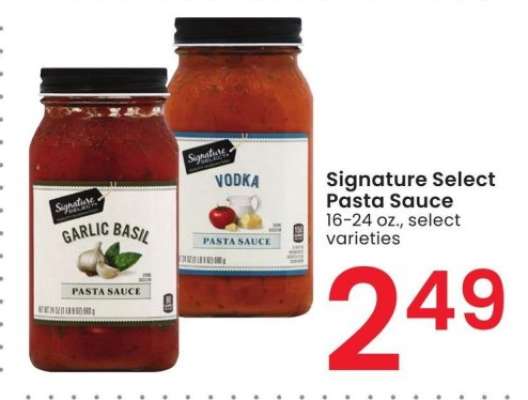 Signature Select Pasta Sauce - 16-24 oz., select varieties