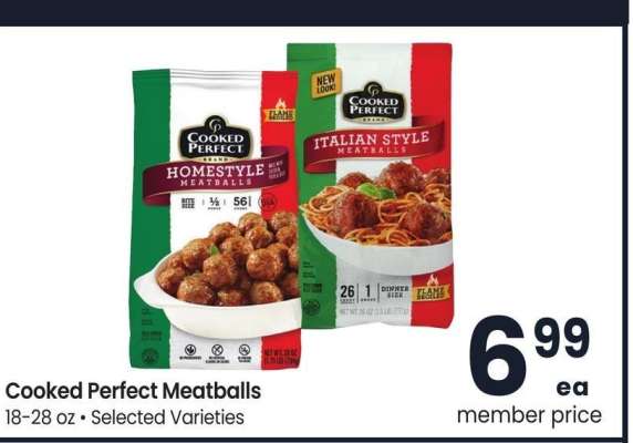 Cooked Perfect Meatballs - 18-28 oz., Selected Varieties