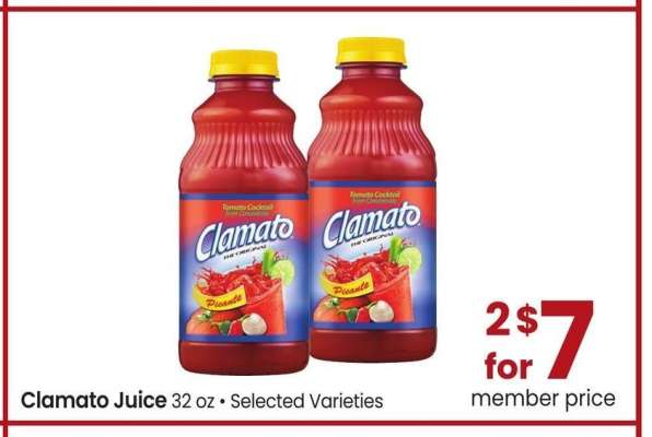 Clamato Juice - 32 oz • Selected Varieties