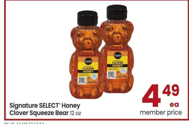 Signature SELECT® Honey Clover Squeeze Bear - 12 oz