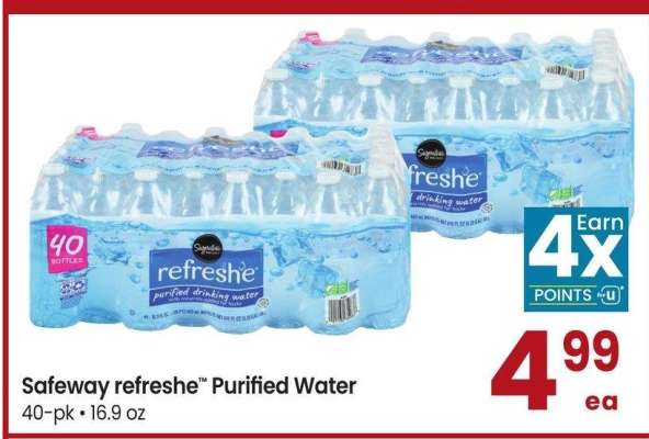 Safeway refreshe™ Purified Water - 40-pk • 16.9 oz