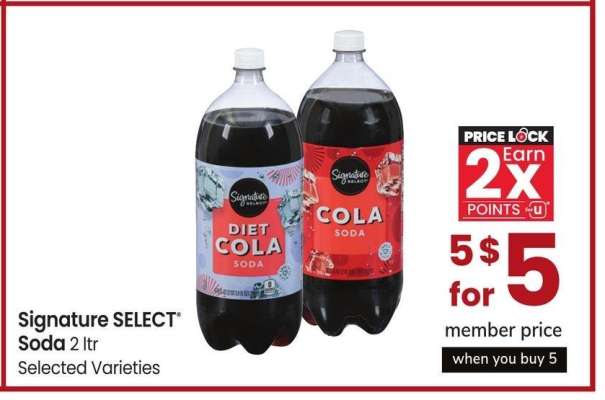 Signature SELECT® Soda - 2 ltr Selected Varieties