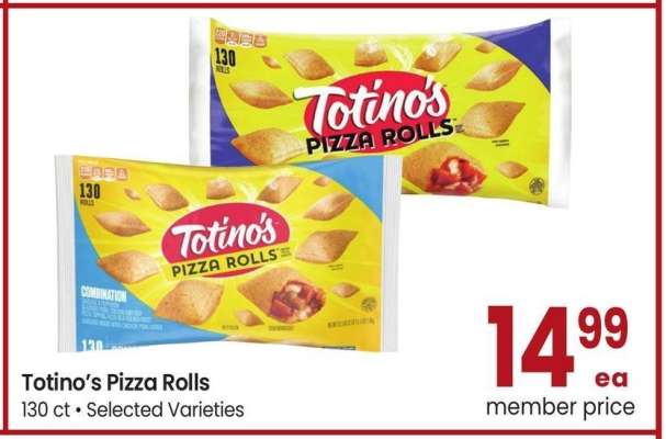 Totino's Pizza Rolls - 130 ct • Selected Varieties