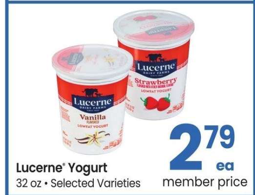 Lucerne® Yogurt - 32 oz • Selected Varieties