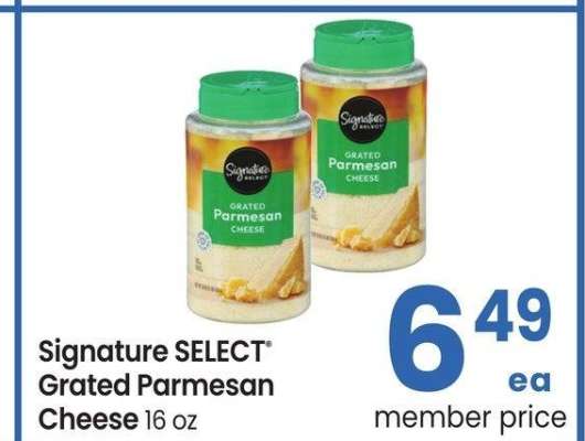 Signature SELECT® Grated Parmesan Cheese - 16 oz
