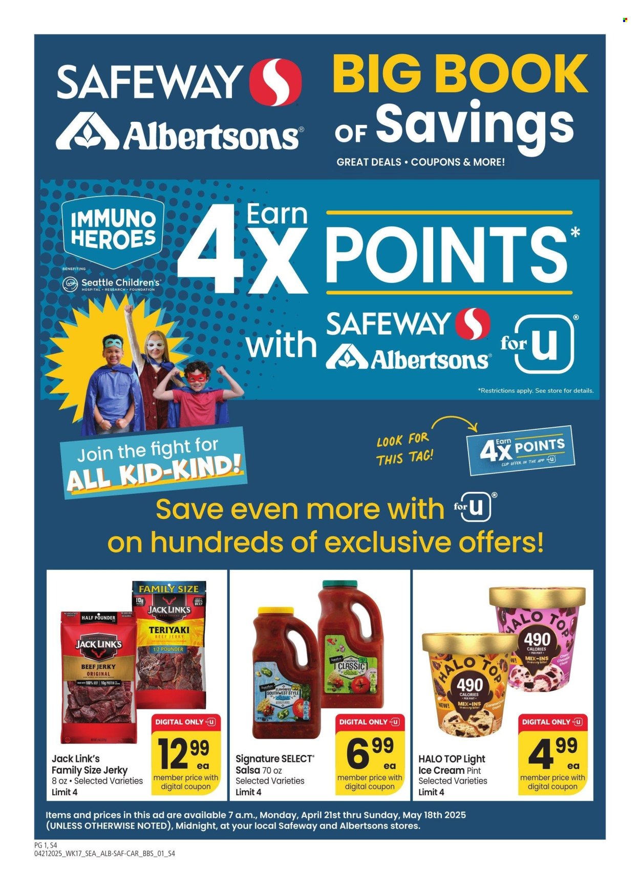 Albertsons ad - 04/21/2025 - 05/18/2025. Page 1