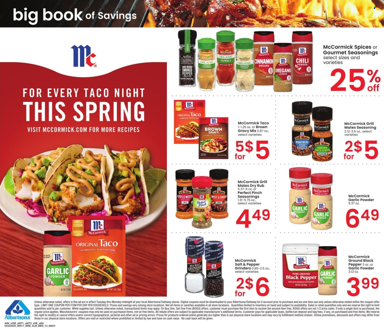 Albertsons ad - 04/22/2025 - 05/26/2025. Page 1