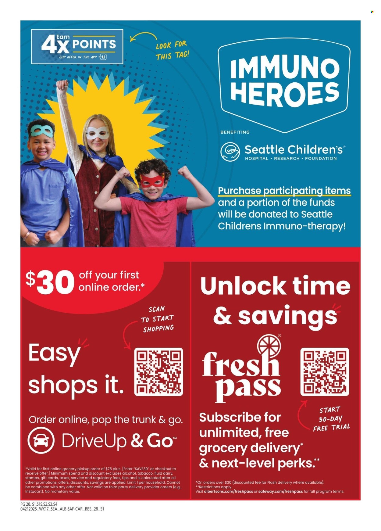 Albertsons ad - 04/21/2025 - 05/18/2025. Page 1