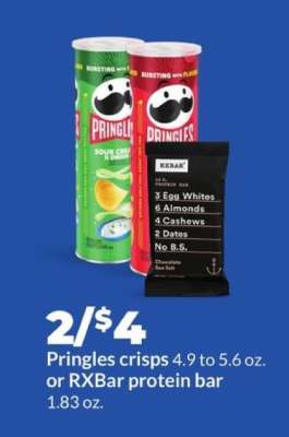 Pringles crisps or RXBar protein bar