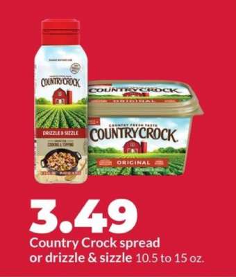 Country Crock spread or drizzle & sizzle