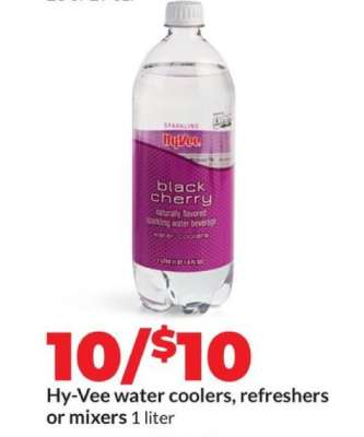 Hy-Vee water coolers refreshers or mixers