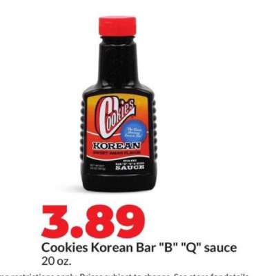 Cookies Korean Bar "B" "Q" sauce