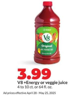 V8 +Energy or veggie juice
