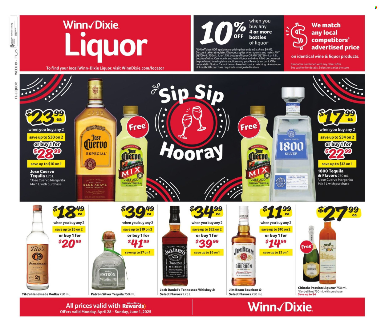 Winn Dixie ad - 04/28/2025 - 06/01/2025. Page 1