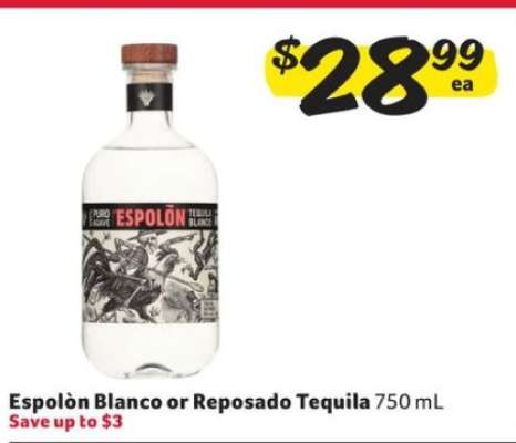 Espolon Blanco or Reposado Tequila
