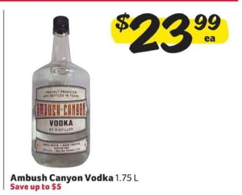 Ambush Canyon Vodka