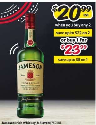 Jameson Irish Whiskey & Flavors