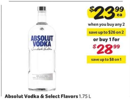 Absolut Vodka & Select Flavors
