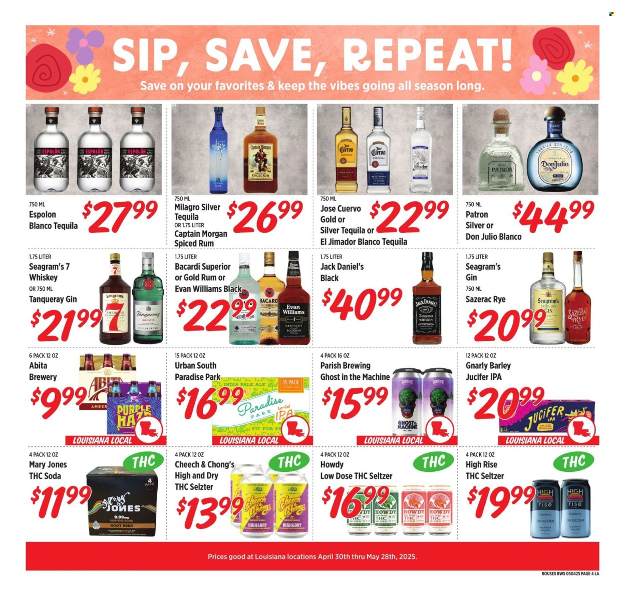 Rouses Markets ad - 04/30/2025 - 05/28/2025. Page 1