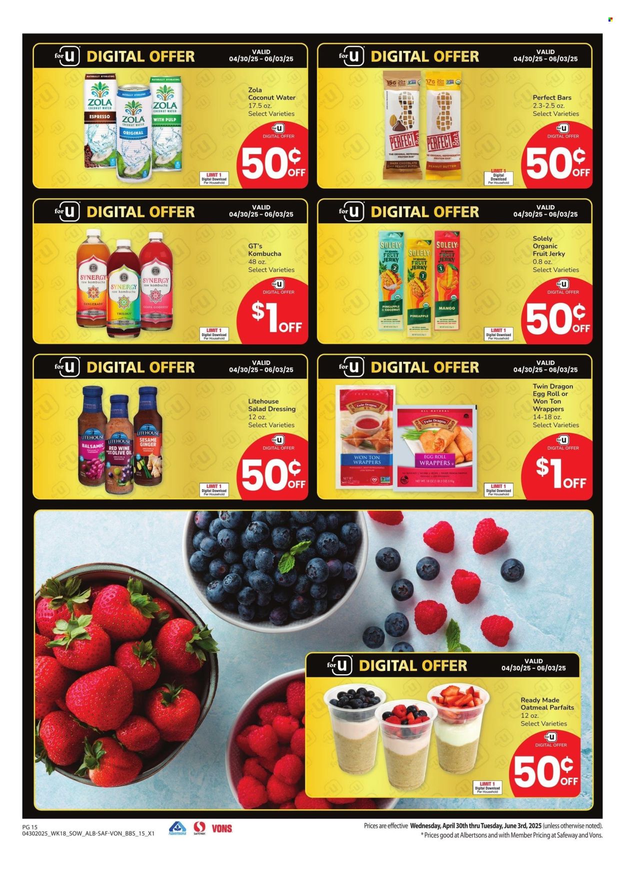 Albertsons ad - 04/30/2025 - 06/03/2025. Page 1