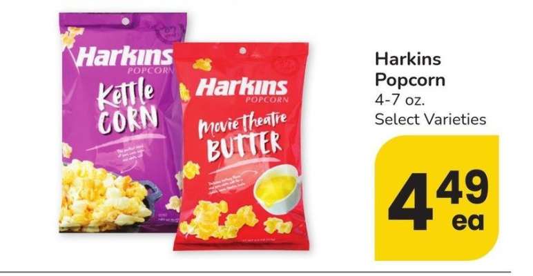 Harkins Popcorn - 4-7 oz. Select Varieties