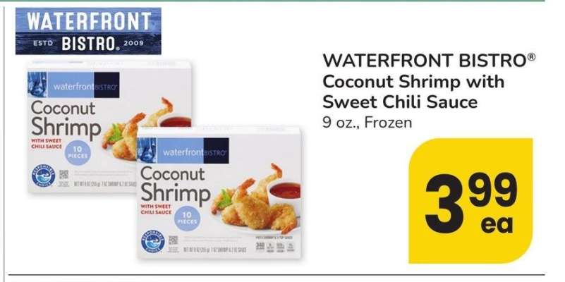 waterfront BISTRO® Coconut Shrimp with Sweet Chili Sauce - 9 oz., Frozen