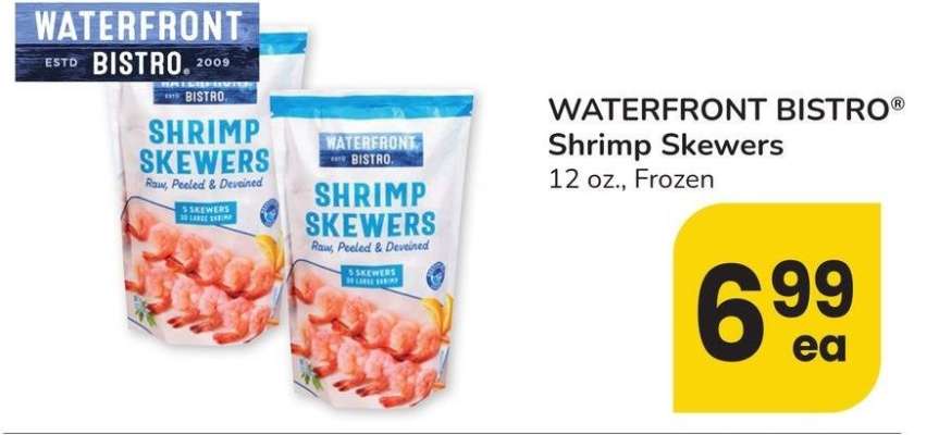 waterfront BISTRO® Shrimp Skewers - 12 oz., Frozen