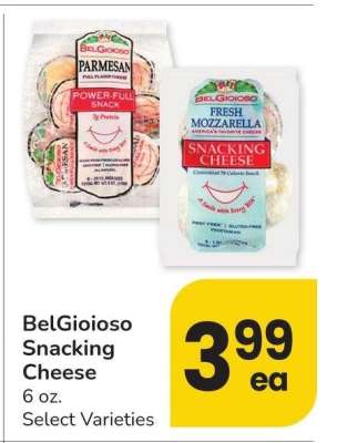 BelGioioso Snacking Cheese - 6 oz. Select Varieties