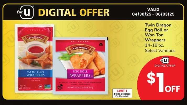 Twin Dragon Egg Roll or Won Ton Wrappers - 14-18 oz. Select Varieties