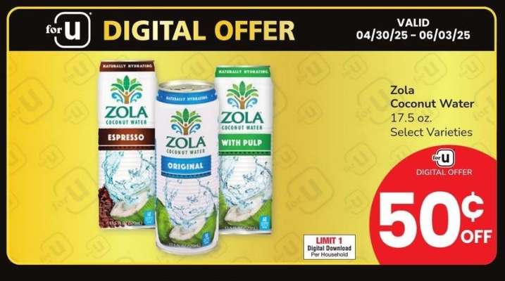 Zola Coconut Water - 17.5 oz. Select Varieties