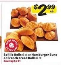 Bolillo Rolls or Hamburger Buns or French Bread Rolls