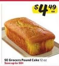SE Grocers Pound Cake