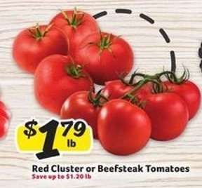 Red Cluster or Beefsteak Tomatoes