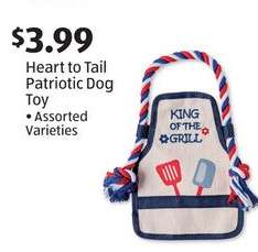 Heart to Tail Patriotic Dog Toy