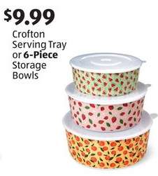 Crofton Serving Tray or 6-Piece Storage Bowls