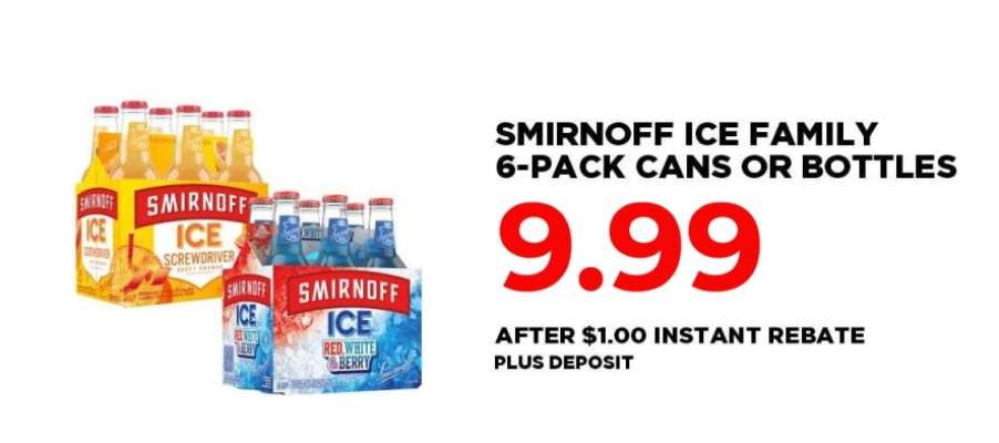 Smirnoff Ice Family 6-Pack Cans or Bottles