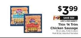 Thin 'N Trim Chicken Sausage