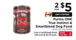 Purina ONE True Instinct & Smartblend Dog Food
