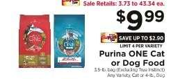 Purina ONE Cat or Dog Food