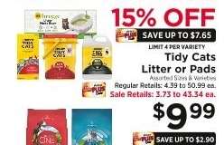 Tidy Cats Litter or Pads