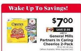 General Mills Partners in Caring Cheerios 2-Pack