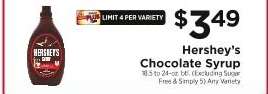 Hershey's Chocolate Syrup