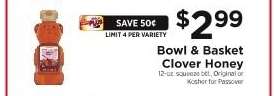 Bowl & Basket Clover Honey
