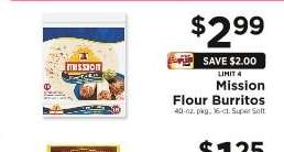 Mission Flour Burritos