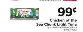 Chicken Of The Sea Chunk Light Tuna