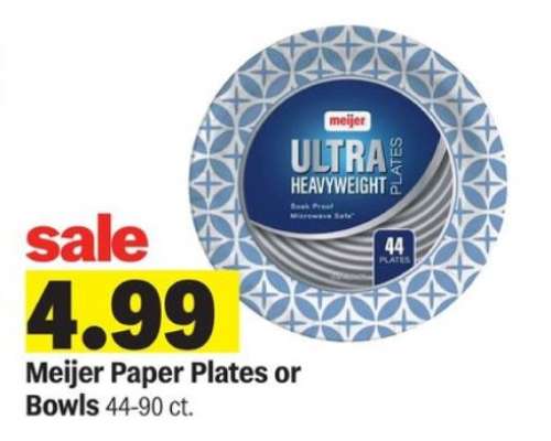Meijer Paper Plates or Bowls