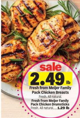 Fresh from Meijer Family Pack Chicken Breasts