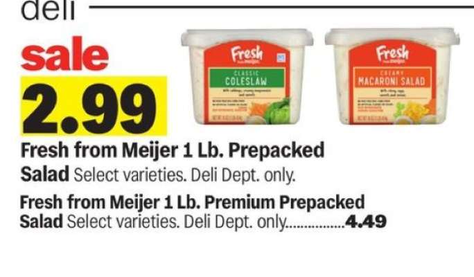 Fresh from Meijer 1 Lb. Prepacked Salad*