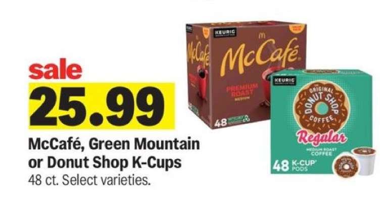 McCafé, Green Mountain or Donut Shop K-Cups